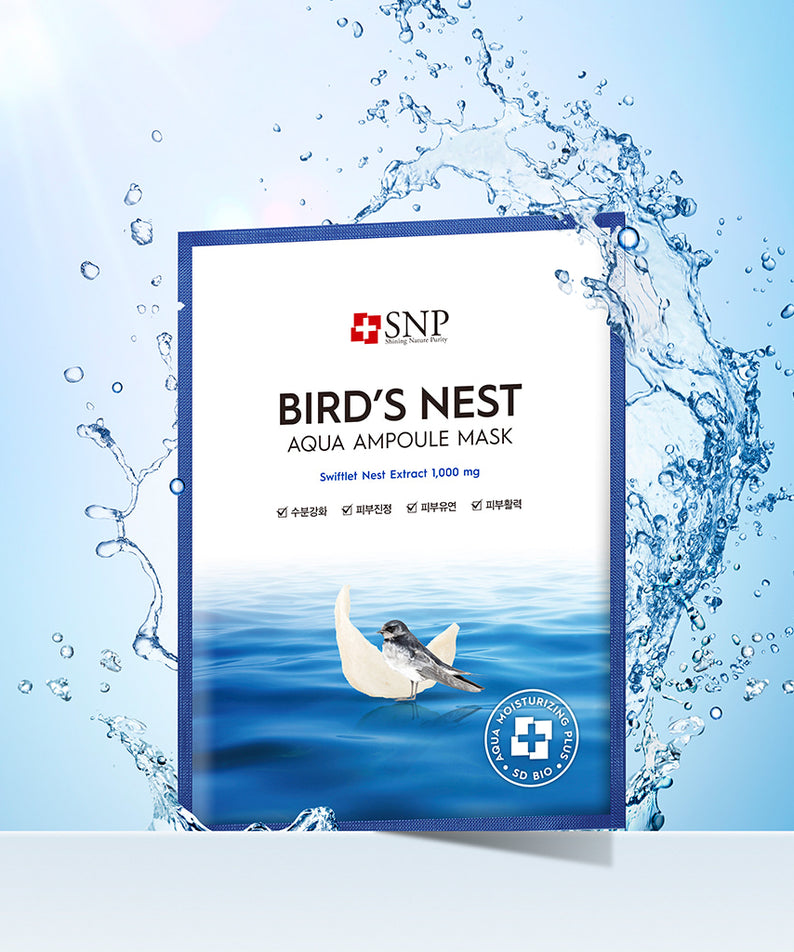 SNP BEAUTY Bird's Nest Aqua Ampoule Mask 25ml*10ea