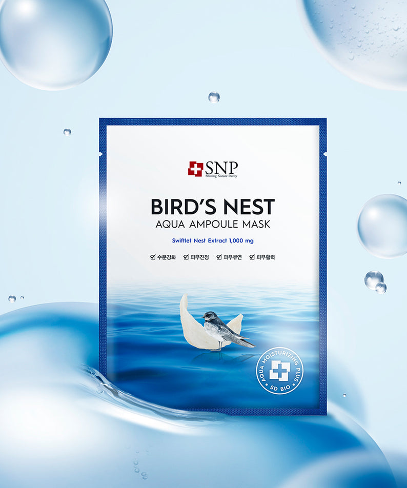 SNP BEAUTY Bird's Nest Aqua Ampoule Mask 25ml*10ea