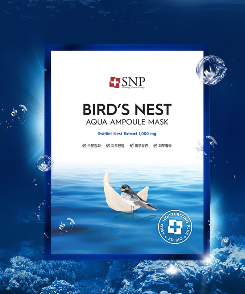SNP BEAUTY Bird's Nest Aqua Ampoule Mask 25ml*10ea
