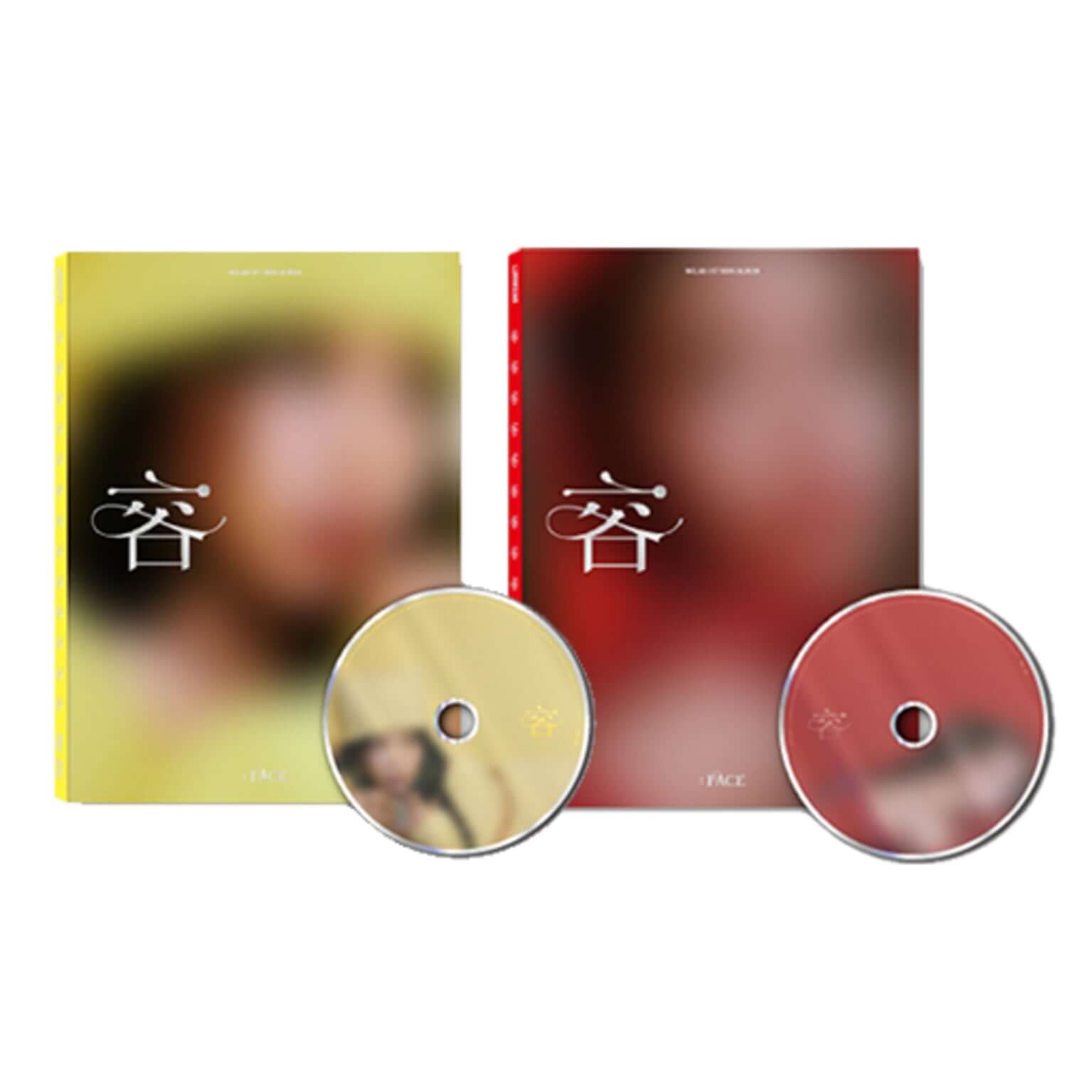 SOLAR - 1st Album [容 : FACE] FACE ver. PERSONA ver. (Set) : coffret Kpop, jaquette jaune FACE et pochette rouge PERSONA.