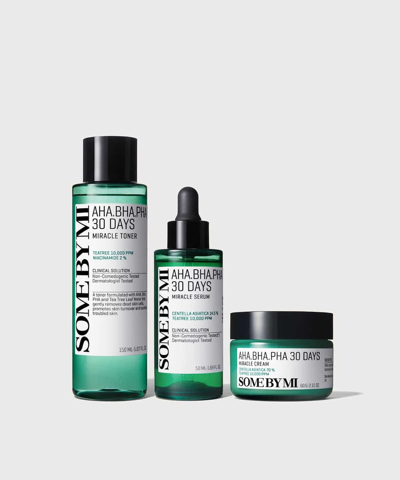 SOME BY MI Miracle Basic Set (Toner+Serum+Cream) disponible sur Ma petite Coree, ton Eshop 100% K-beauty en direct de Seoul