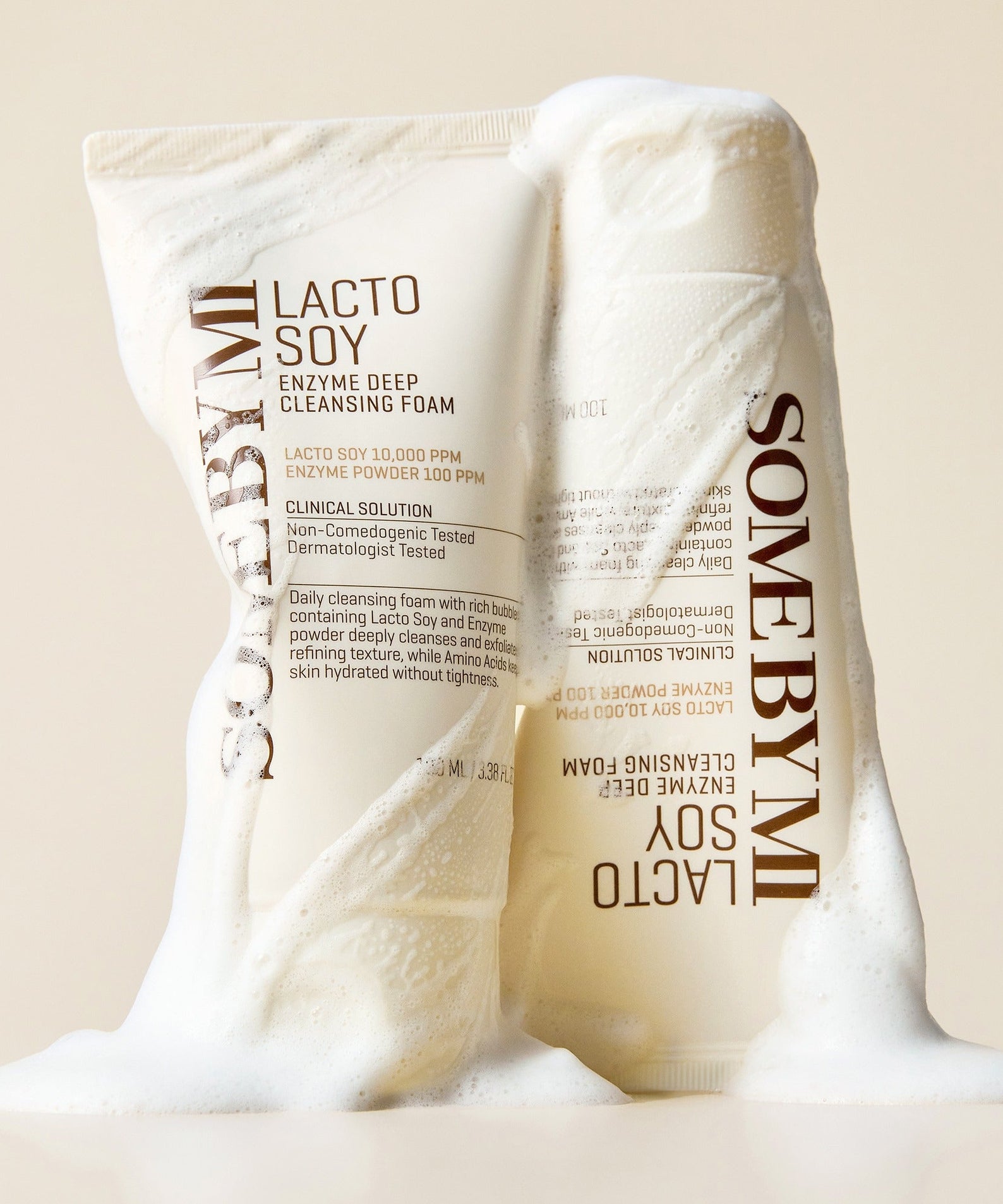 SOME BY MI Lactosoy Enzyme Deep Cleansing Foam 100ml en mousse, nettoyant visage efficace