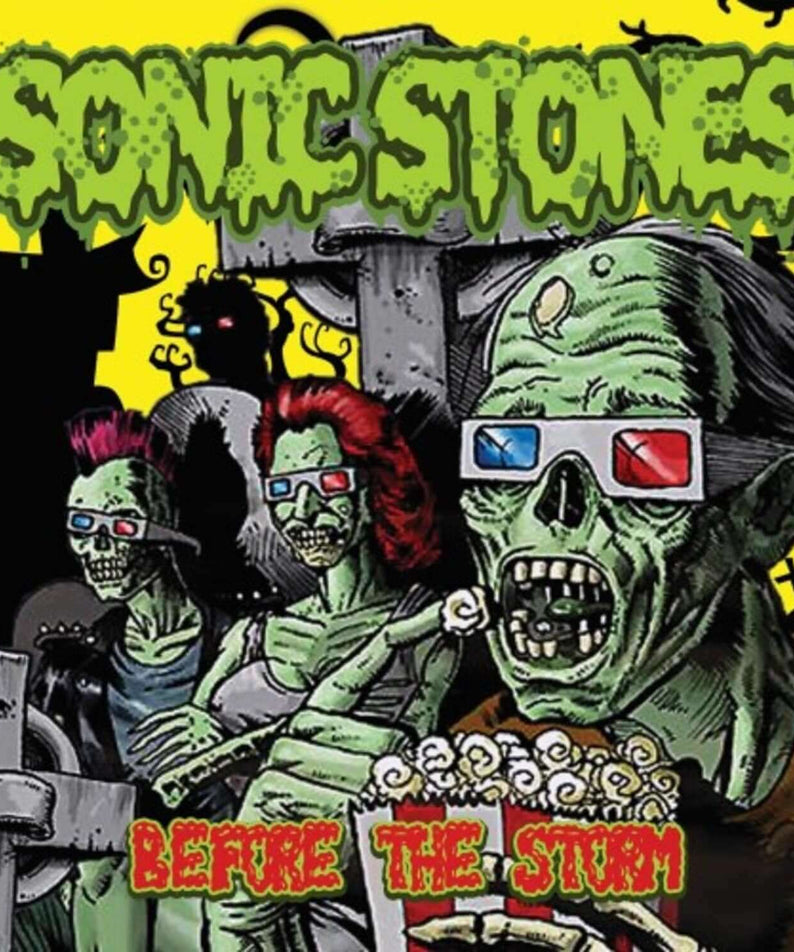 SONIC STONES - 2nd Album [Before The Storm] - Album Kpop : pochette avec guerriers, zombies et slogan "Before The Storm"
