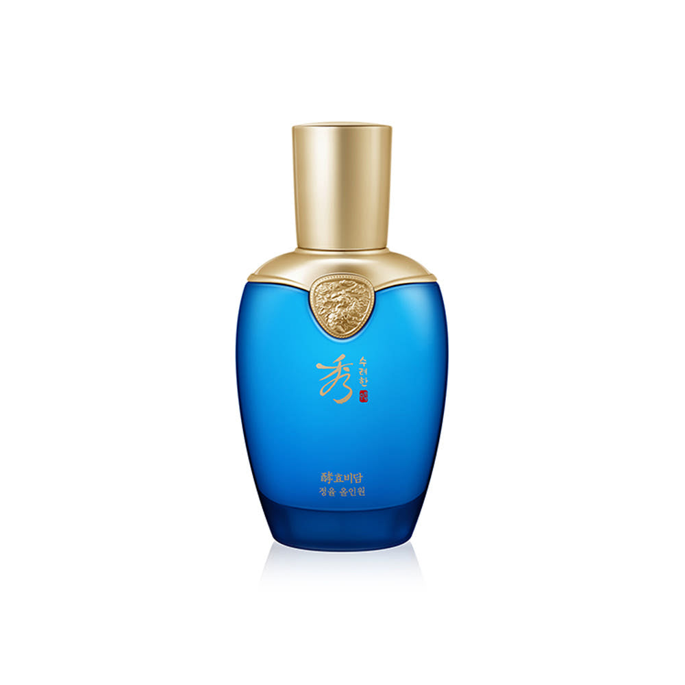 SOORYEHAN Hyobidam Jeongyul All-in-One 100ml : flacon bleu et doré sur fond blanc, produit de la marque SOORYEHAN.