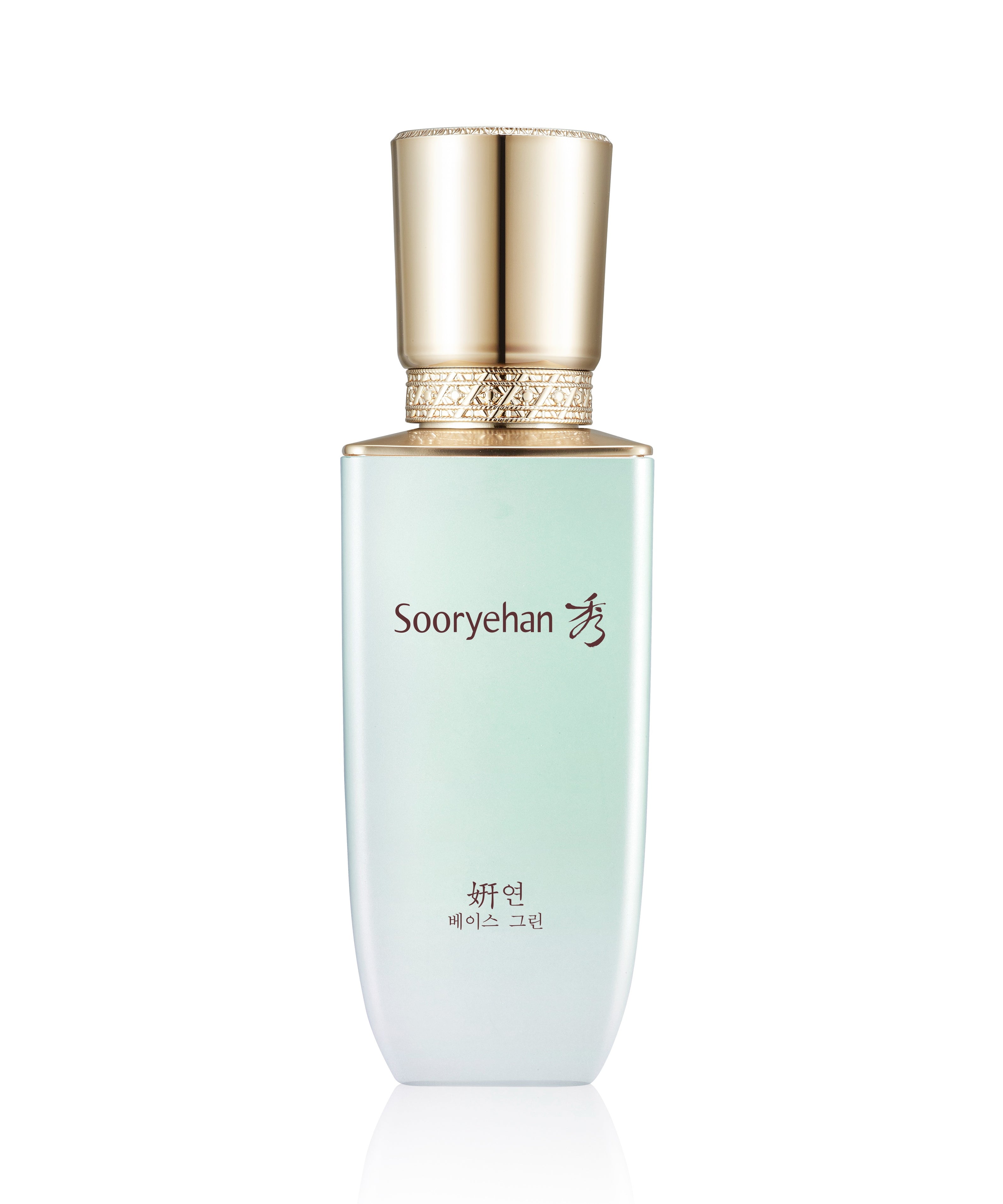 SOORYEHAN Yeon Base 35ml de la marque Sooryehan, flacon bleu clair sur fond blanc, vue produit élégante
