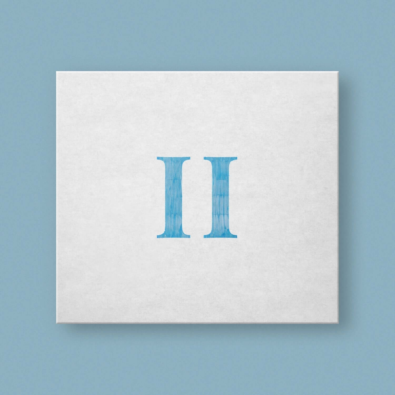 STELLA JANG - 2nd Full-Length Album [STELLA II] - Album Kpop : pochette blanche “II” sur fond bleu, visuel épuré