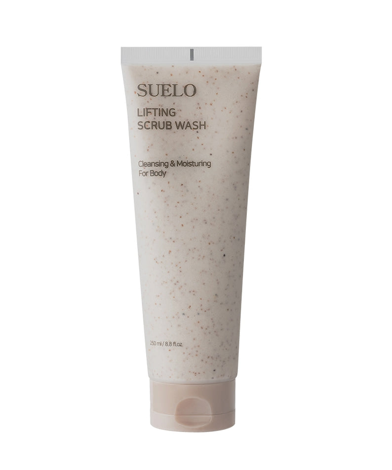 Tube de SUELO Lifting Body Scrub Wash, exfoliant corporel hydratant et nettoyant.