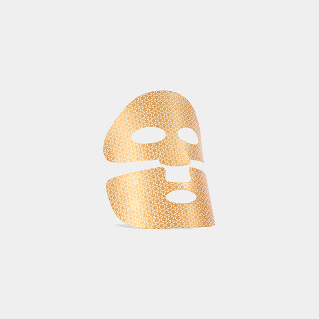 SULWHASOO Concentrated Ginseng Renewing Creamy Mask EX 5 sheets : masque hydratant en feuille, motif ginseng sur fond blanc.