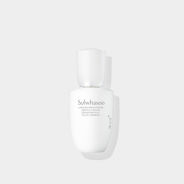 SULWHASOO Lumiwise Brightening Ampoule Serum 30ml, flacon blanc sur fond clair, marque Sulwhasoo, sérum éclatant
