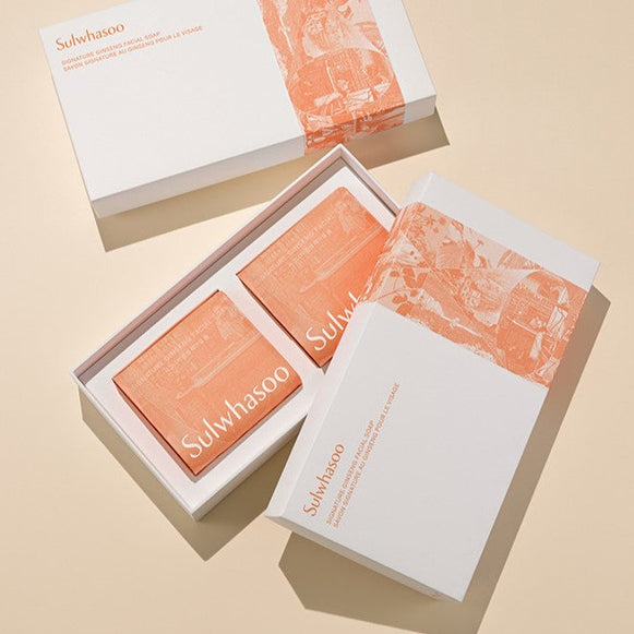 SULWHASOO Signature Ginseng Facial Soap 2x en stock sur Ma Petite Corée