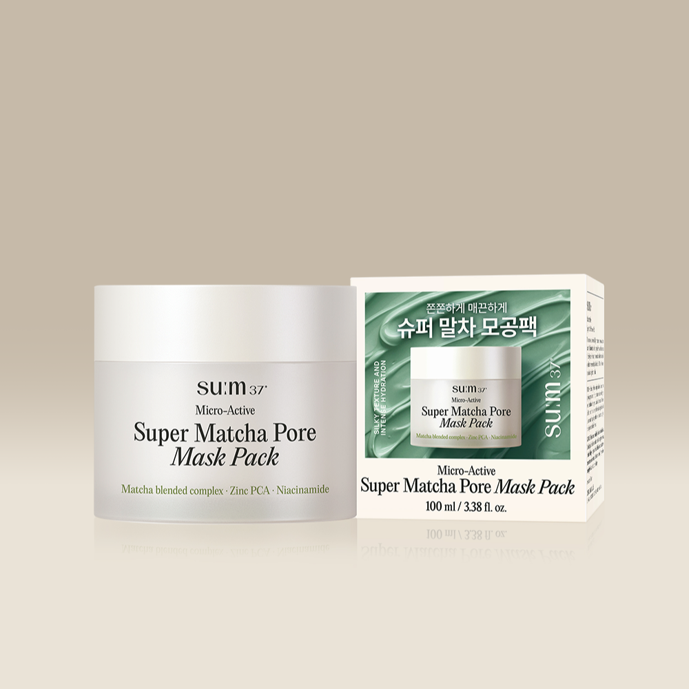 SU:M37 Microactive Super Matcha Pore Mask 100ml disponible sur Ma petite Coree, ton Eshop 100% K-beauty en direct de Seoul