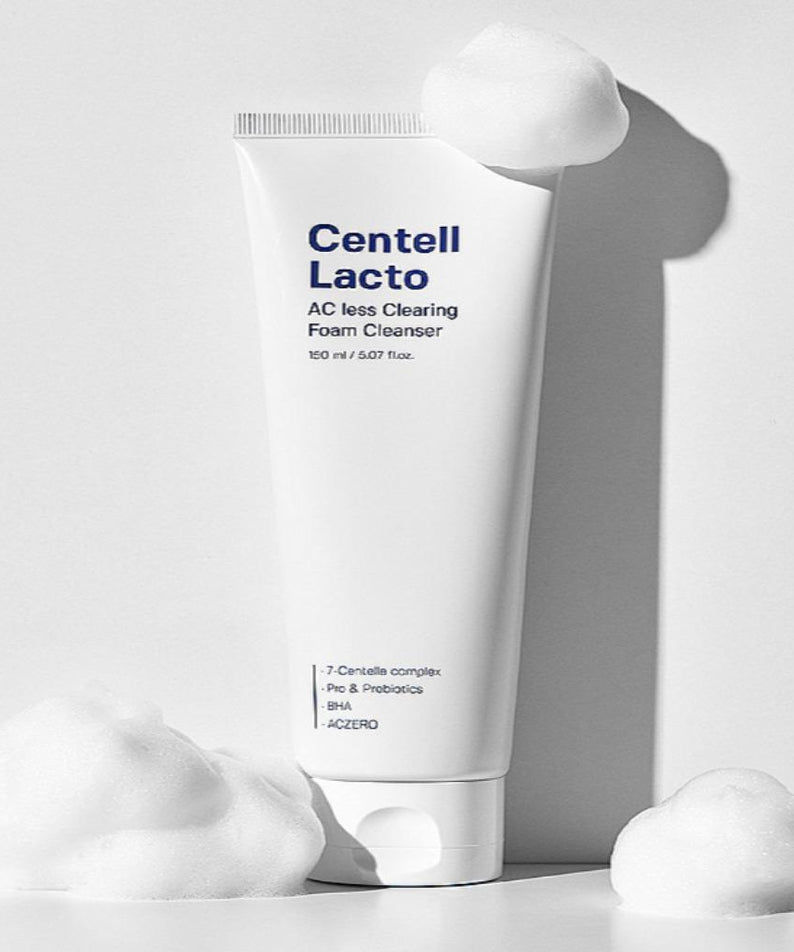SUNGBOON EDITOR Centellacto Acris Clearing Foam Cleanser 150ml, nettoyant moussant visage, soins beauté, tube blanc 150ml, mousse douce.