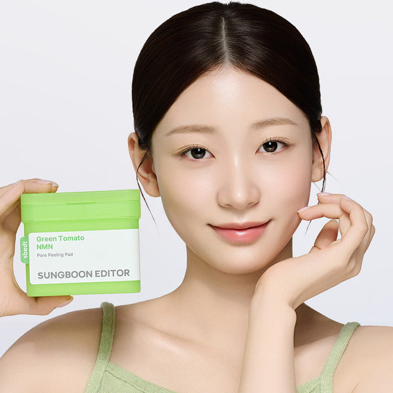 SUNGBOON EDITOR Green Tomato NMN Pore Peeling Jumbo Pad 60 Pads