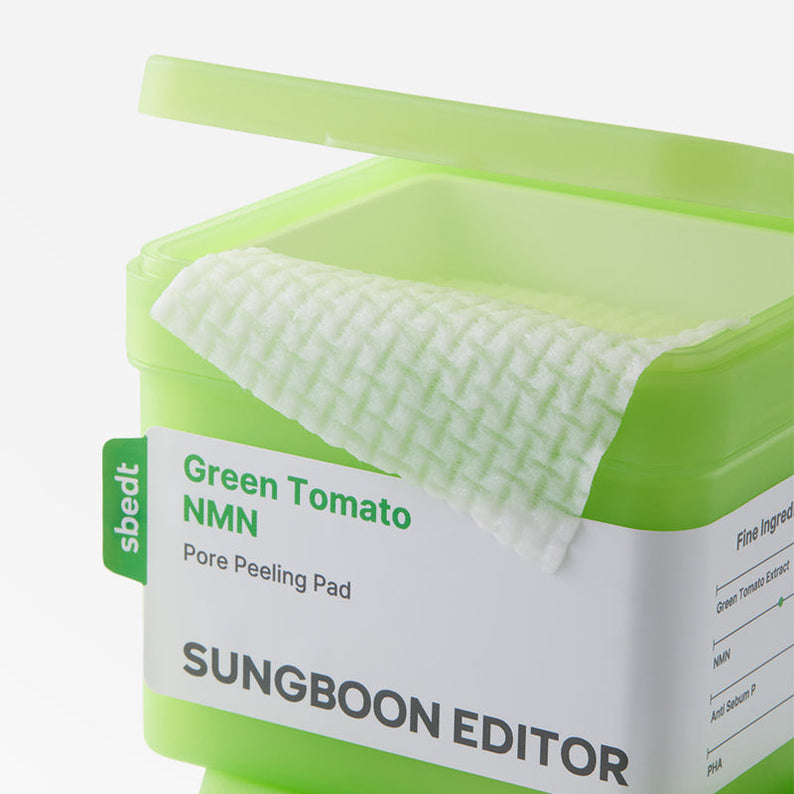 SUNGBOON EDITOR Green Tomato NMN Pore Peeling Jumbo Pad 60 Pads