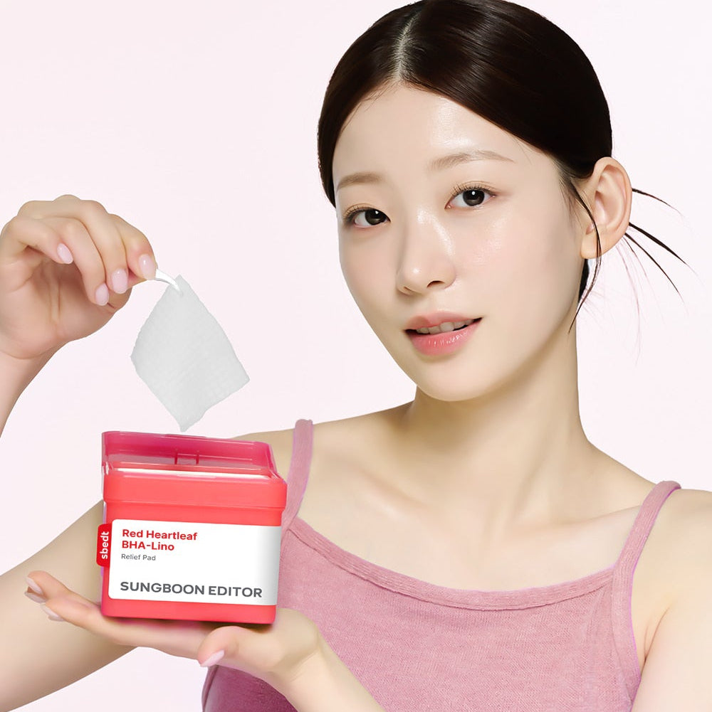 SUNGBOONEDITOR Red Eoseongcho BHA Rhino Relief Pad 60 ea