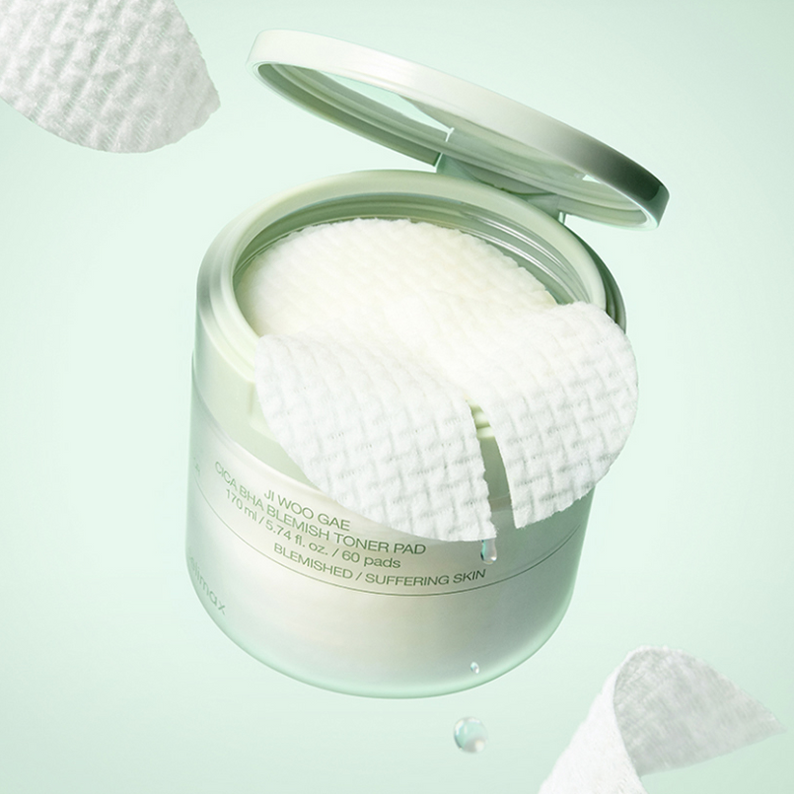 CELIMAX Ji Woo Gae Cica BHA Blemish Toner Pad 60 pads