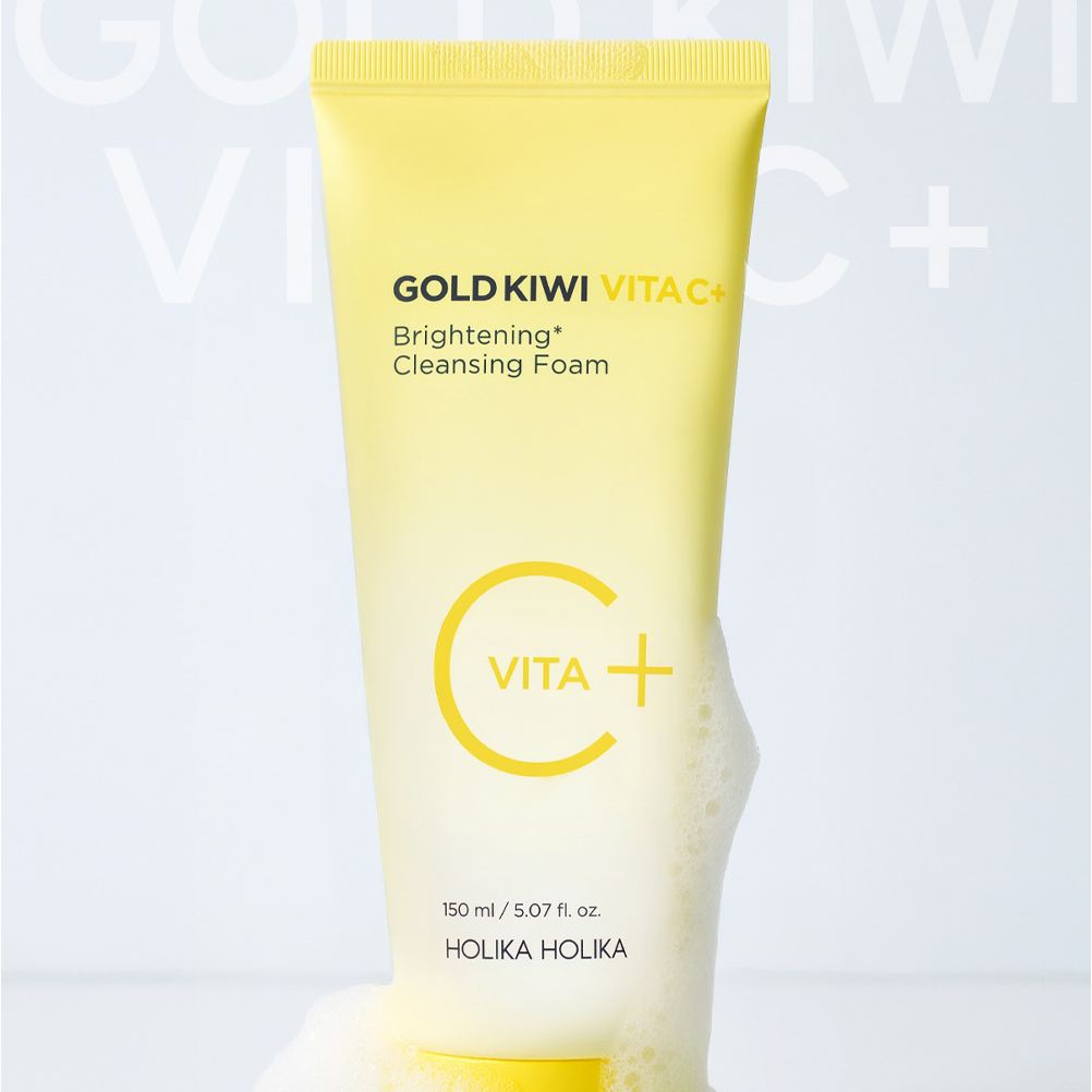 HOLIKA HOLIKA Gold Kiwi Vita C+ Brightening Cleansing Foam 150ml