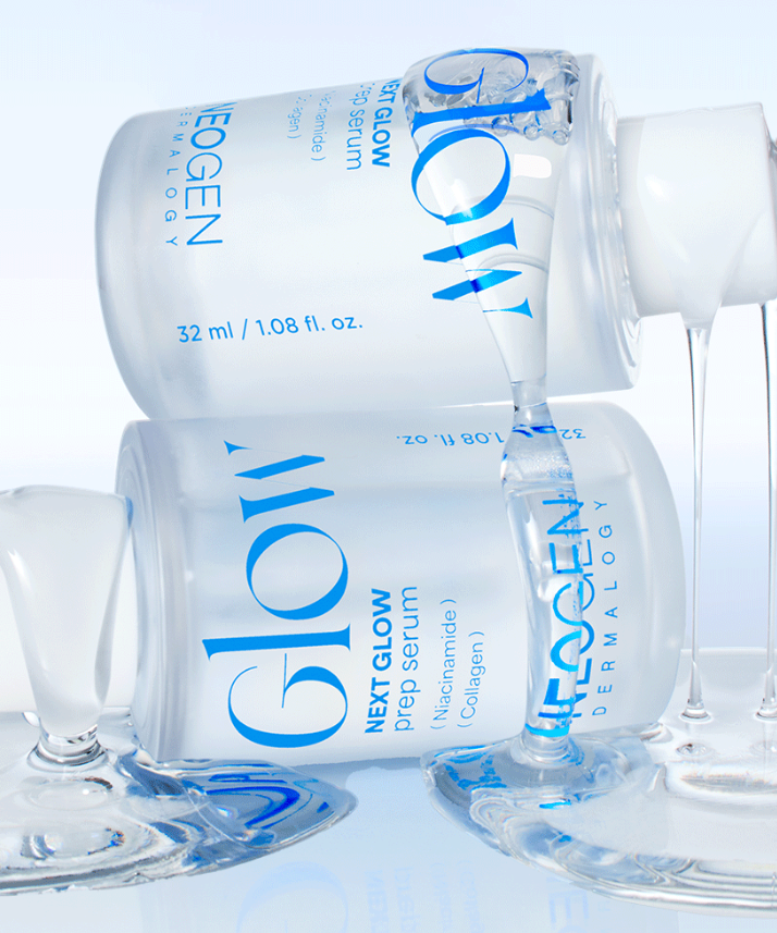 NEOGEN Next Glow Prep Serum 32ml en flacon, sérum visage lumineux pour peau éclatante.