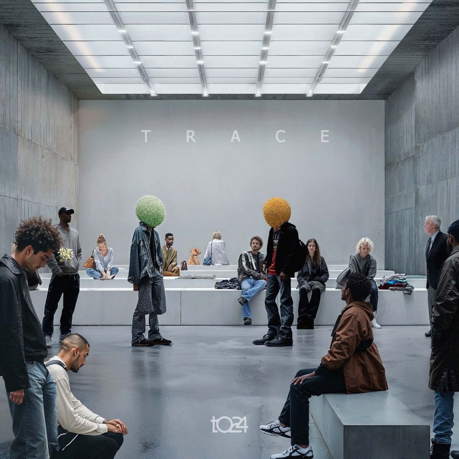 T024 - TRACE - Album Kpop, T024 TRACE : groupe Kpop en galerie lumineuse, ambiance mature et audacieuse