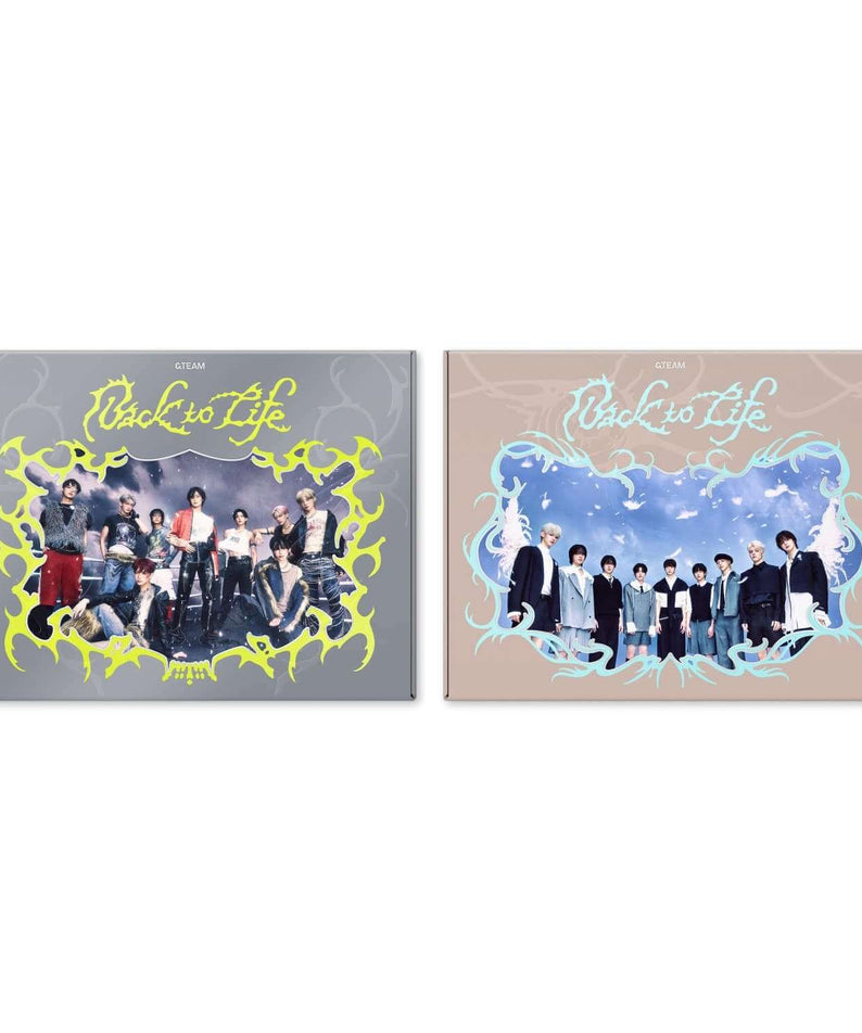 &TEAM - KR 1st Mini Album [Back to Life] (BREATH ver. / GAZE ver.) (Random 1 of 2) - Album Kpop, packs visuels.