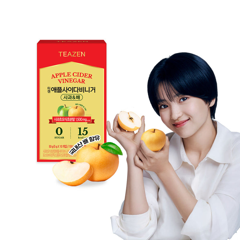 TEAZEN Apple Cider Vinegar Apple & Pear 10 Sticks