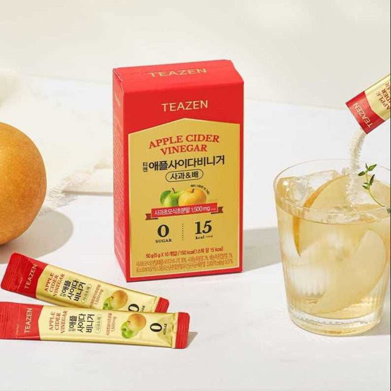 TEAZEN Apple Cider Vinegar Apple & Pear 10 Sticks