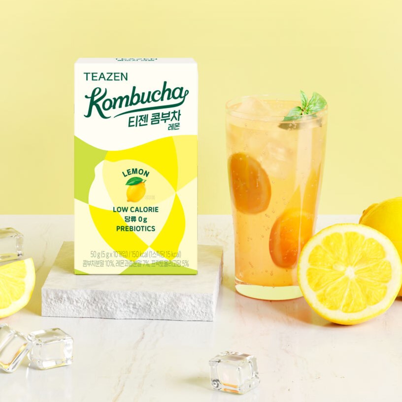 TEAZEN  Kombucha Lemon 10 Sticks