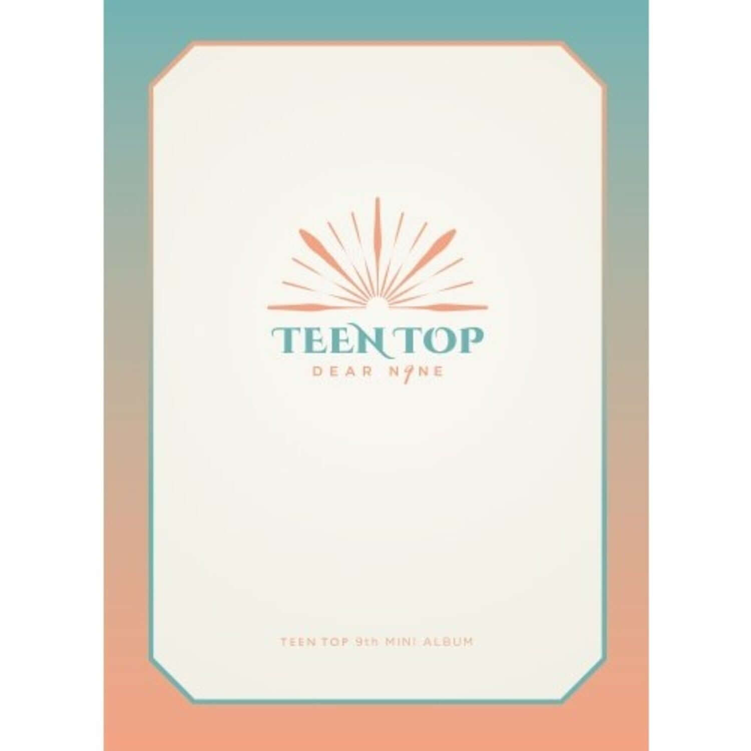 TEEN TOP - 9th Album [DEAR.N9NE] DRIVE VER. - Album Kpop, pochette avec logo TEEN TOP et visuel en couleurs