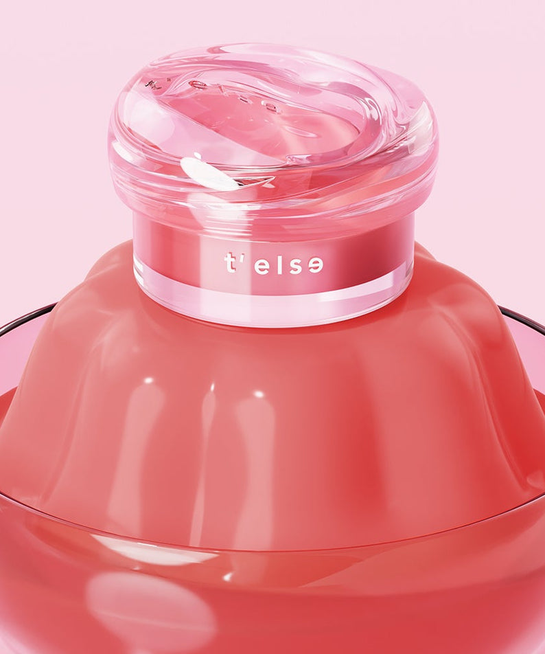T'ELSE Plumping Glow Jelly Pot 9g de la marque T'ELSE, pot rose brillant en studio sur fond clair