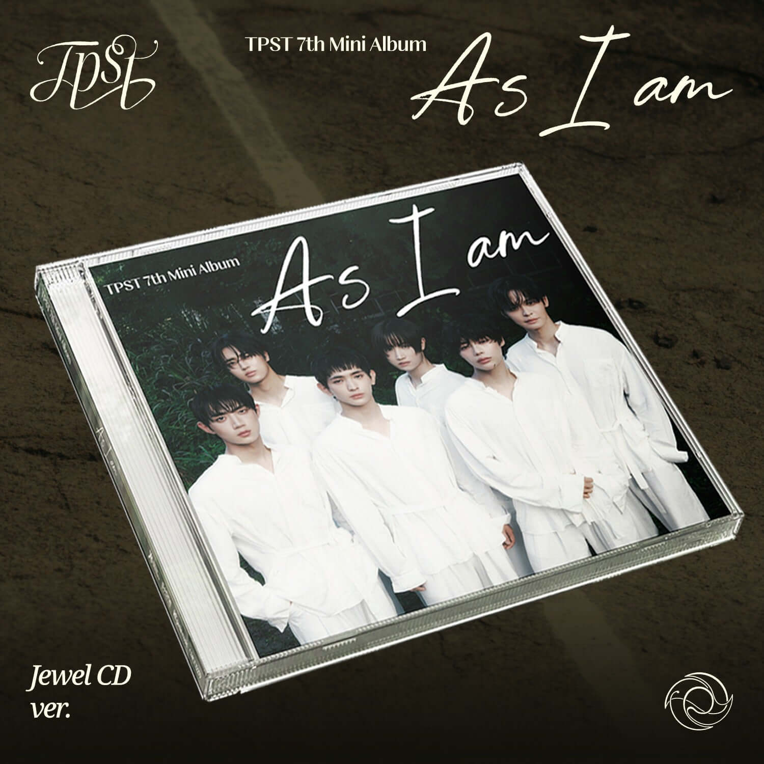 TEMPEST - [As I am] (Jewel Ver.) - Album Kpop : coffret Jewel CD TPSP 7th Mini Album, visuel noir avec photos des membres.