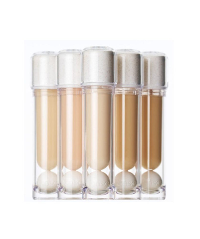 Collection de TENSE Clean Moment Dayproof Concealer dans des teintes variées alignées.