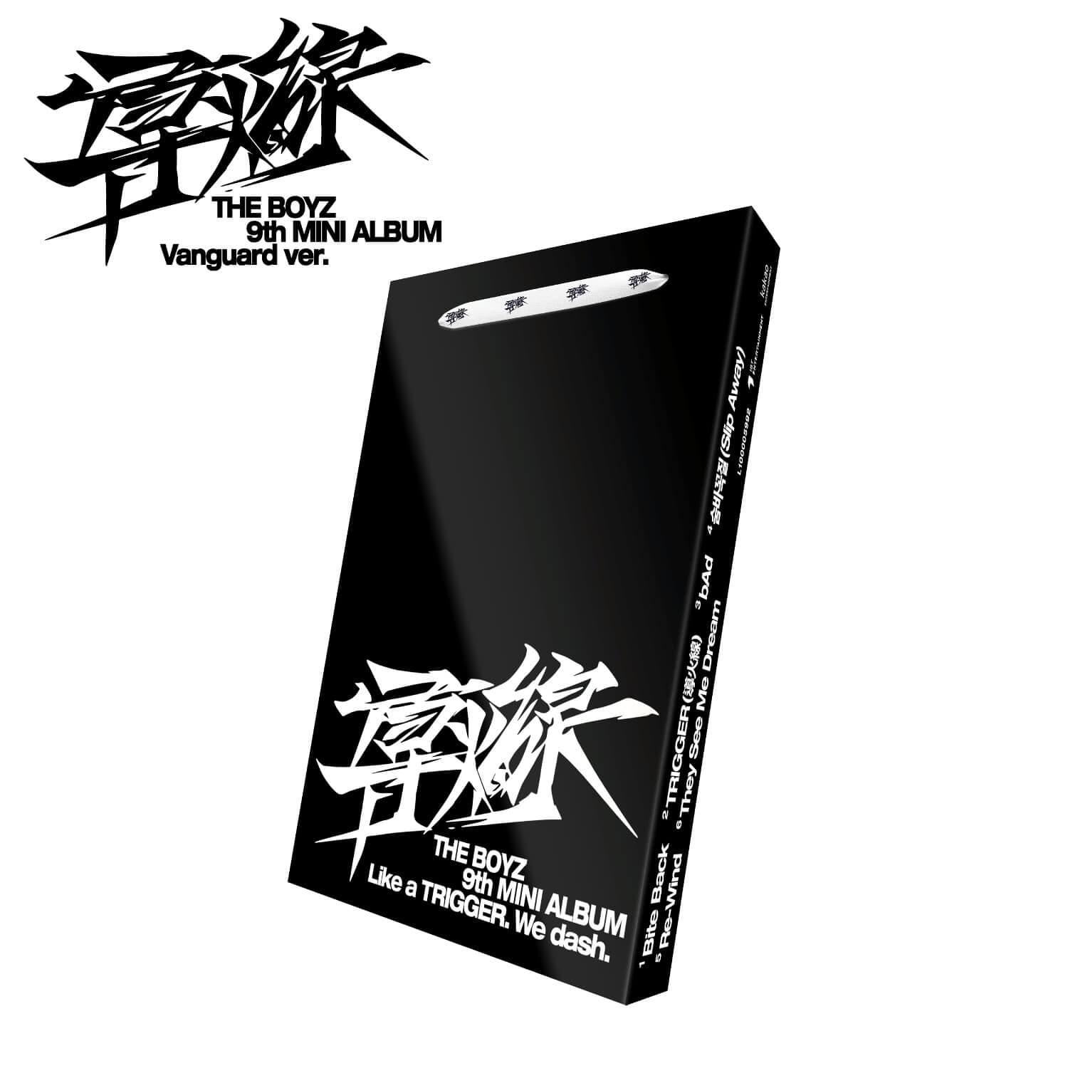 THE BOYZ - 9th Album [導火線 ] Standard (Vanguard Ver.) - Album Kpop : boîtier noir sur fond blanc, visuel officiel.