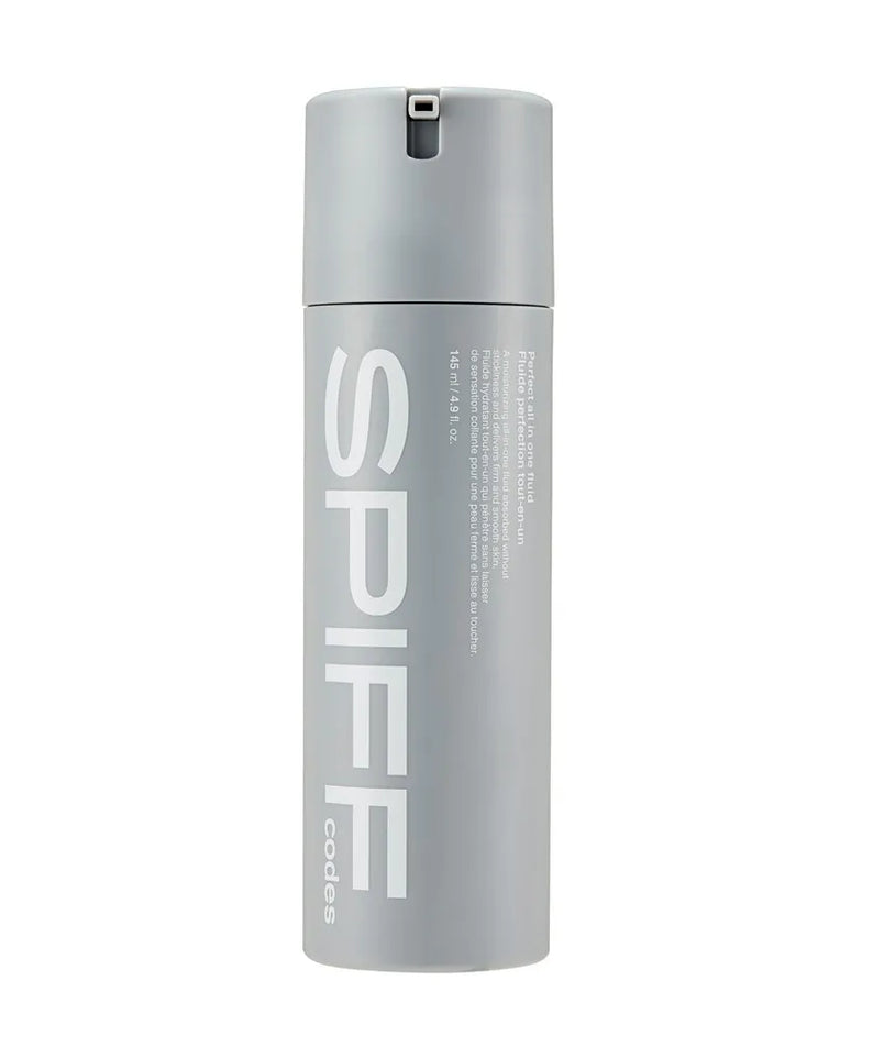 THE FACE SHOP  Speed Code Perfect All-in-One Fluid 145ml, flacon gris, photo produit sur fond clair, soin visage