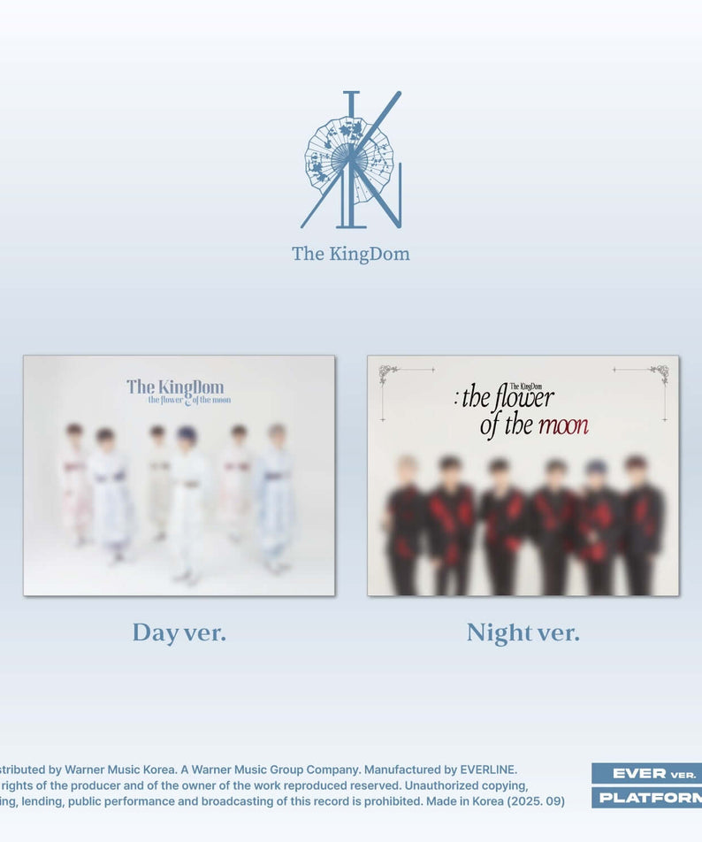 THE KINGDOM - [The KingDom : the flower of the moon] (Night ver.) - Album Kpop, visuel avec jaquette “Night ver.”, The KingDom