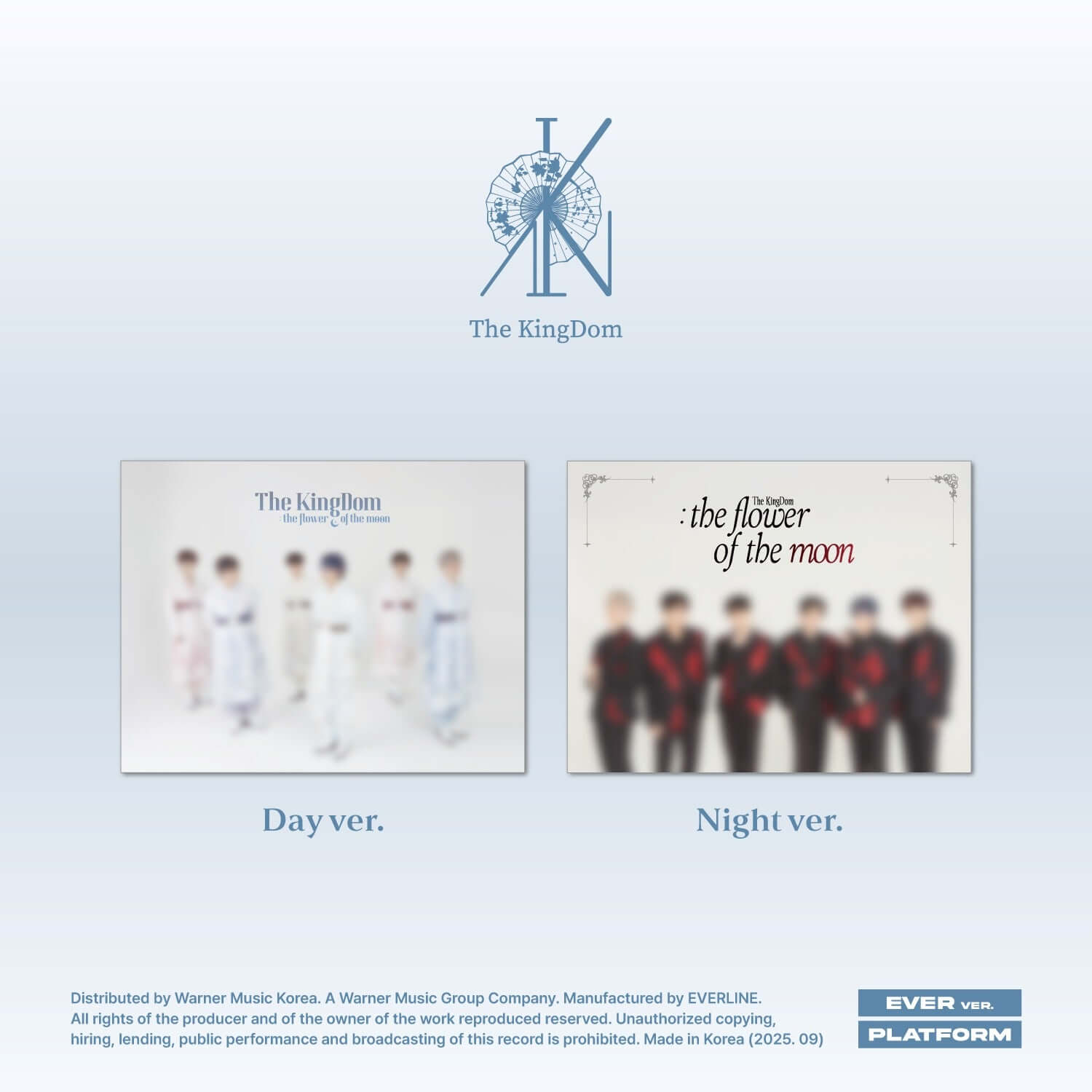 THE KINGDOM - [The KingDom : the flower of the moon] (Night ver.) - Album Kpop, visuel avec jaquette “Night ver.”, The KingDom
