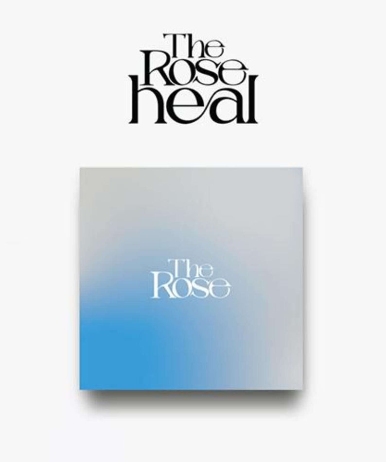 THE ROSE - [HEAL] (~ ver.) - Album Kpop : pochette THE ROSE, visuel bleu dégradé sur fond clair, version HEAL