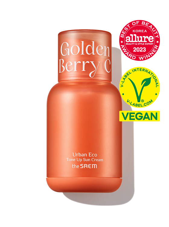 THE SAEM Urban Eco Golden Berry C Tone Up Sun Cream 50ml disponible sur Ma petite Coree, ton Eshop 100% K-beauty en direct de Seoul