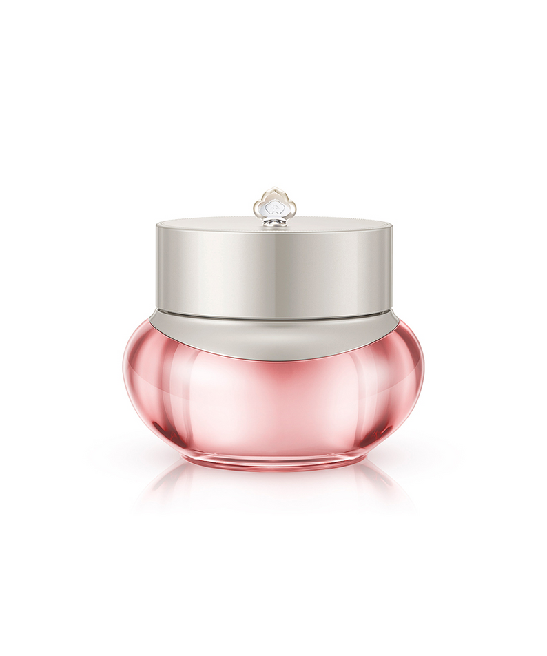 Crème hydratante THE WHOO Resonance Fragrance Moisture Cream 50ml, pot rose élégant sur fond blanc