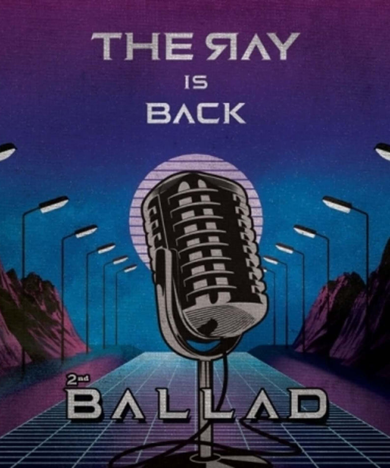 THERAY - 2nd Album - Album Kpop : visuel couverture « Ballad », micro rétro, villes et montagnes, style K-pop nocturne