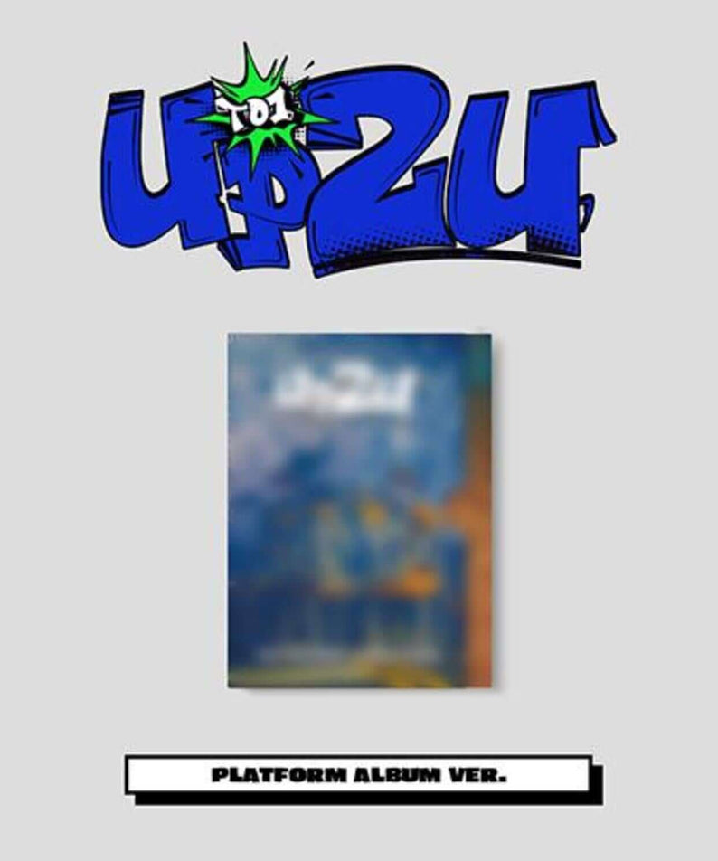 TO1 - 4TH [UP2U] (Platform ver.) - Album Kpop : cover “Platform Album Ver.”, design bleu, marque TO1 sur fond gris.