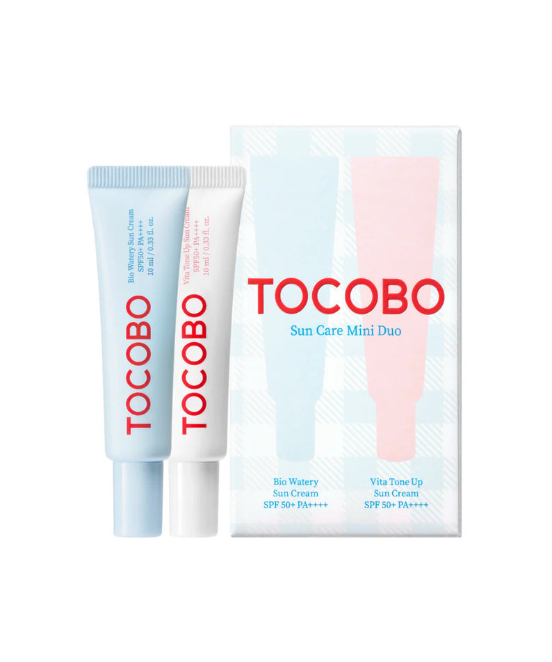 TOCOBO Sun Care Mini Duo - Crème solaire mini format avec SPF 50+ pour protection solaire efficace et pratique.