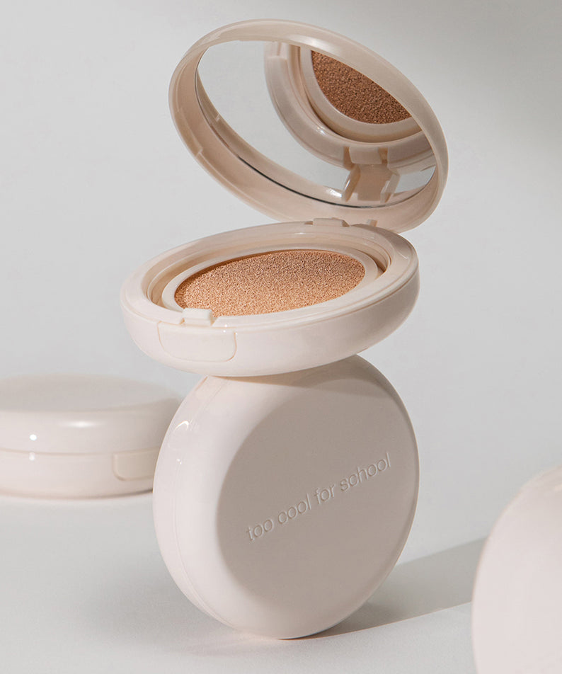 TOO COOL FOR SCHOOL Fixing Dew Cushion [Main Product + Refill], produit cosmétique, fond de teint, minceur
