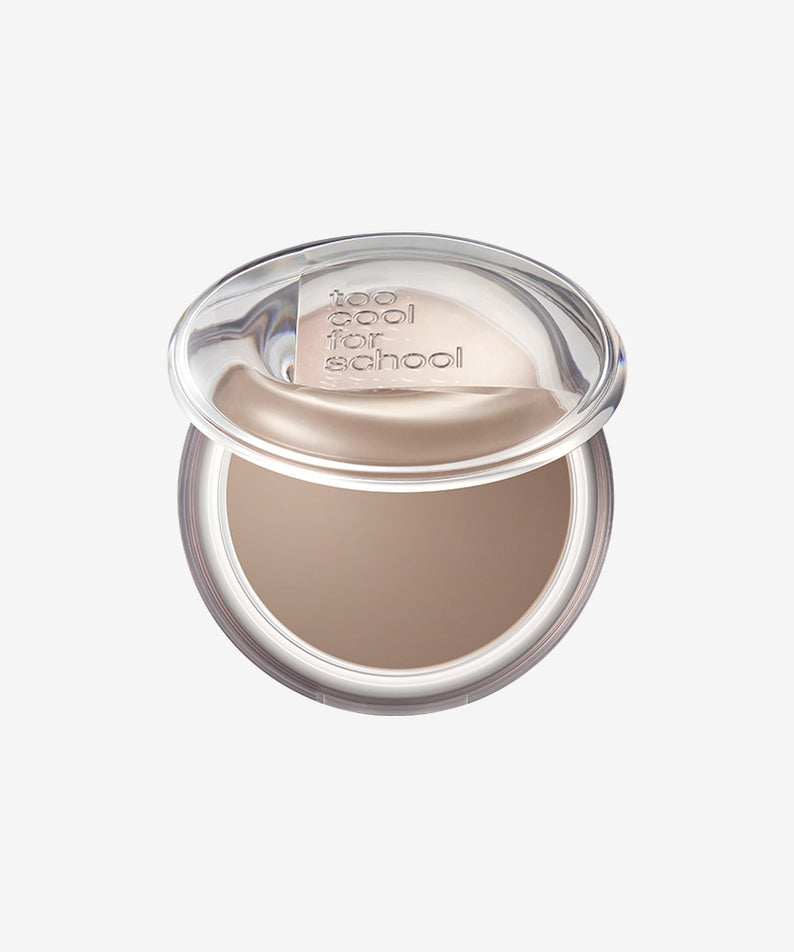 TOO COOL FOR SCHOOL Veiled Contour - Poudre contouring compacte avec couvercle transparent, maquillage professionnel en nuances naturelles.