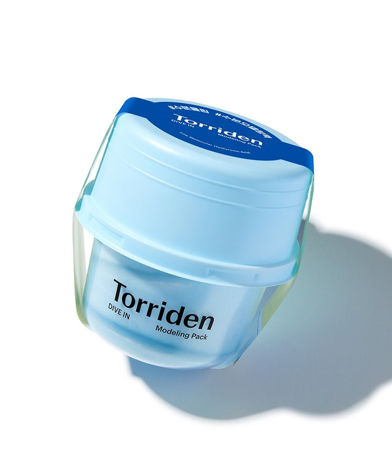 TORRIDEN Dive In Low Molecular Hyaluronic Acid Modeling Pack, pack de modelage hydratant avec acide hyaluronique faible poids moléculaire