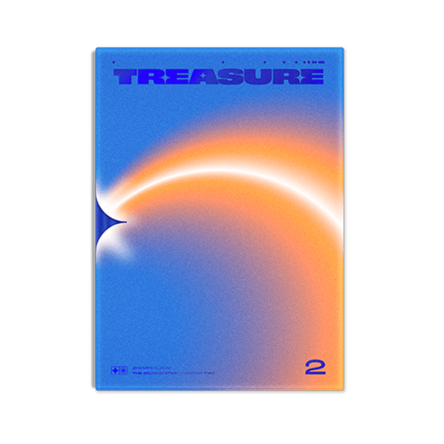 TREASURE - 2nd MINI ALBUM [THE SECOND STEP : CHAPTER TWO] (PHOTOBOOK ver.) (DEEP BLUE ver.) : couverture bleue dégradée