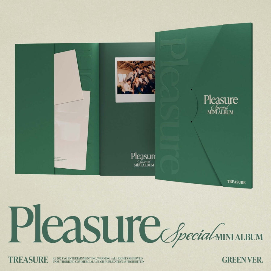 TREASURE - SPECIAL MINI ALBUM [PLEASURE] [GREEN VER.] - Album Kpop