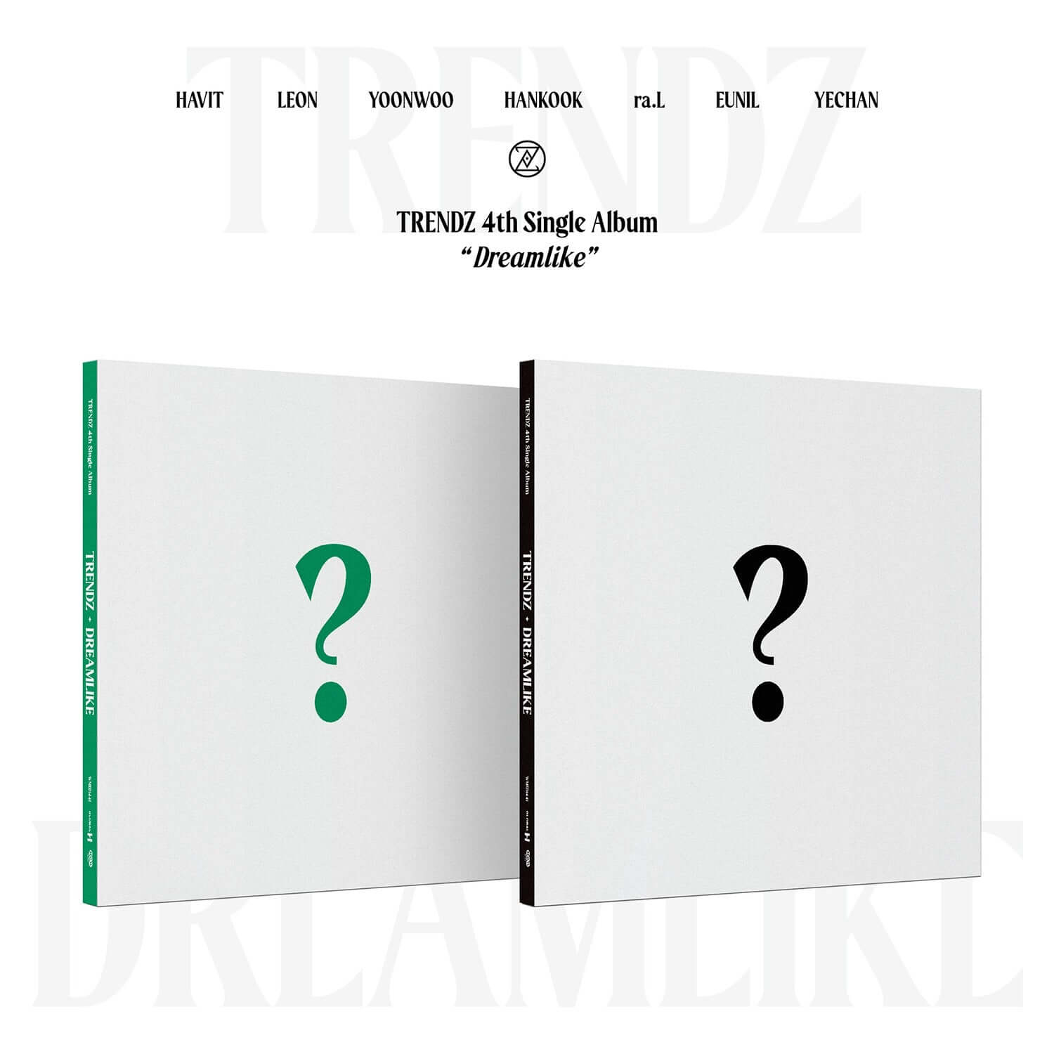 TRENDZ - 4th Single Album [DREAMLIKE] (DREAM ver. / LIKE ver) (Set) - Album Kpop, coffret photo de jaquettes.
