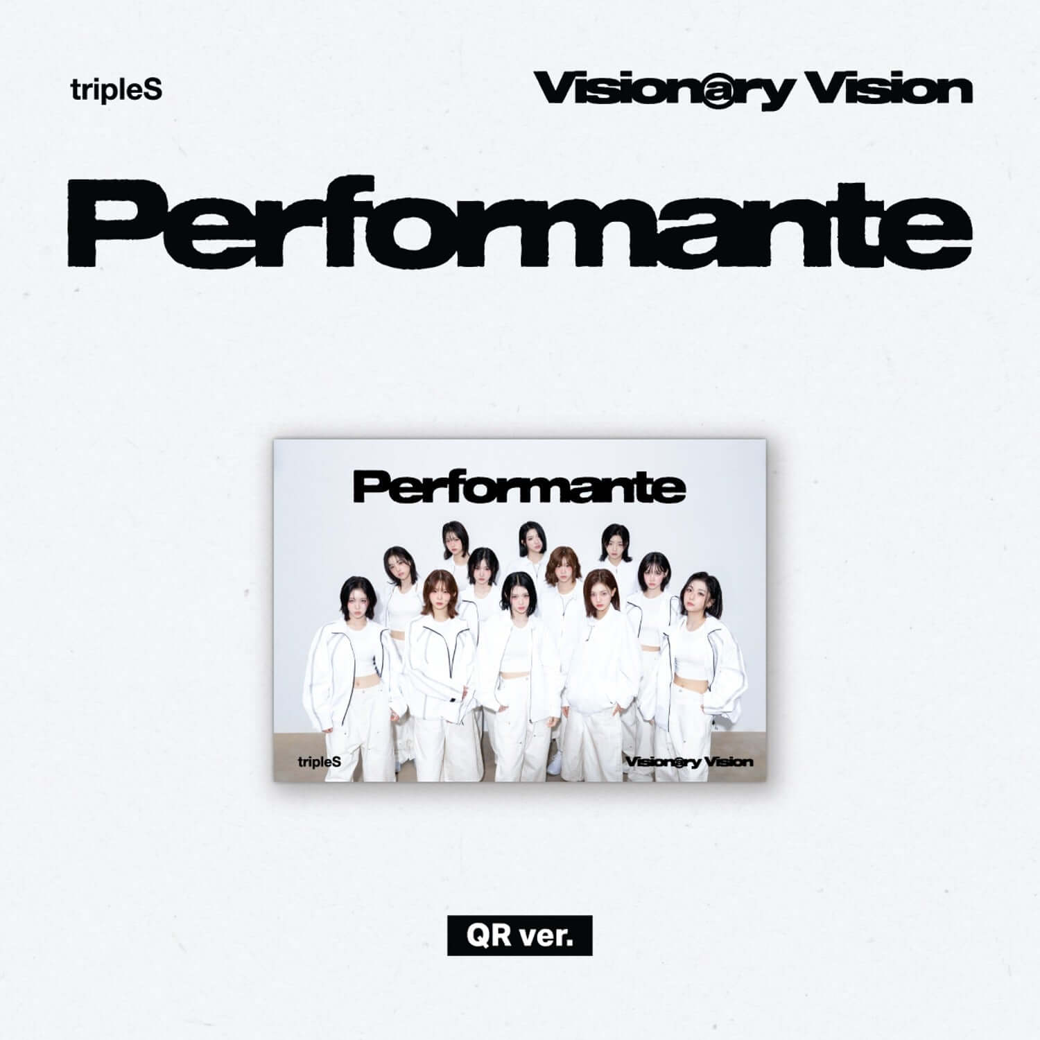 TRIPLES - [Visionary Vision ] (QR ver.) - Album Kpop : visuel Performante avec photo du groupe triplesS, QR ver.