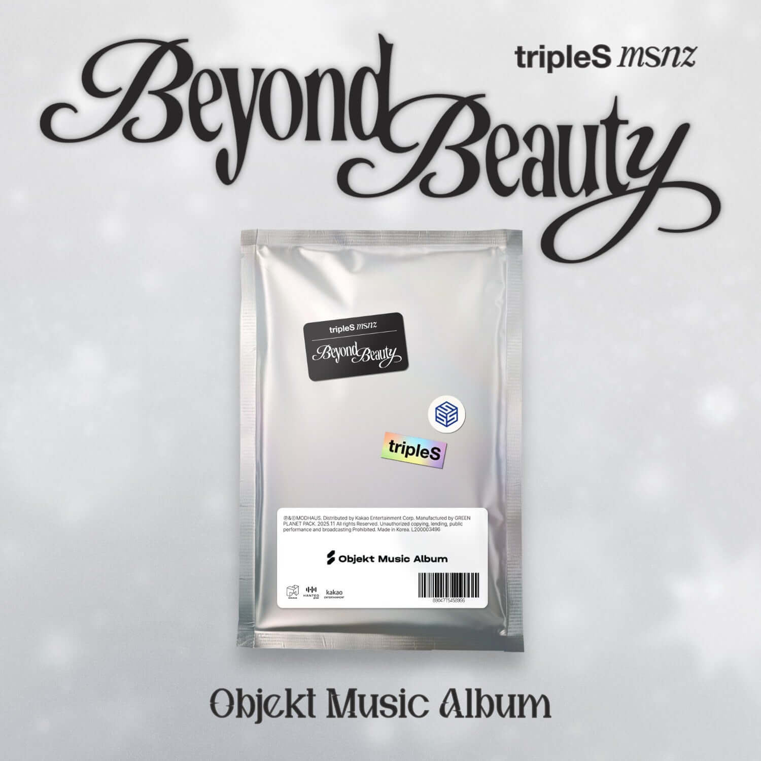 TRIPLES - [msnz <Beyond Beauty>] (Objekt Music Album ver.) - Album Kpop : pochette Beyond Beauty sur fond blanc