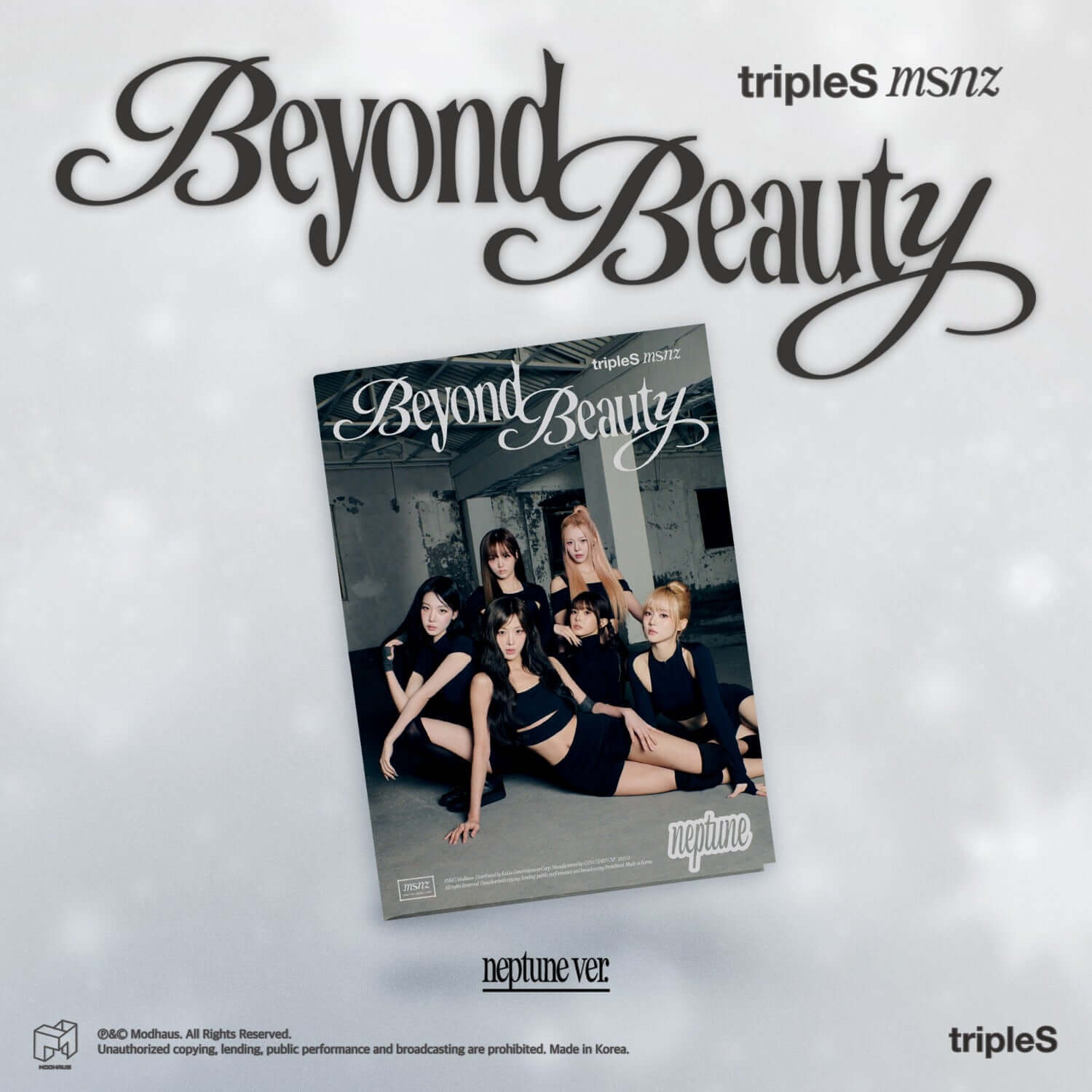 TRIPLES - [msnz <Beyond Beauty>] (neptune ver.) - Album Kpop, couverture Beyond Beauty sur fond clair